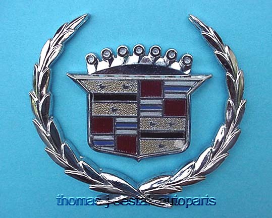 New Replacement Cadillac Caddy 63 64 65 Eldorado Crest & Wreath Emblem ...