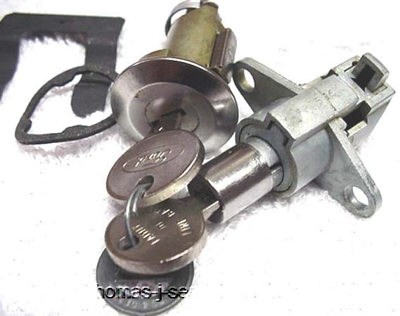 Door Ignition Trunk Glove Locks with Ford Keys Mustang Shelby 1967 1968
